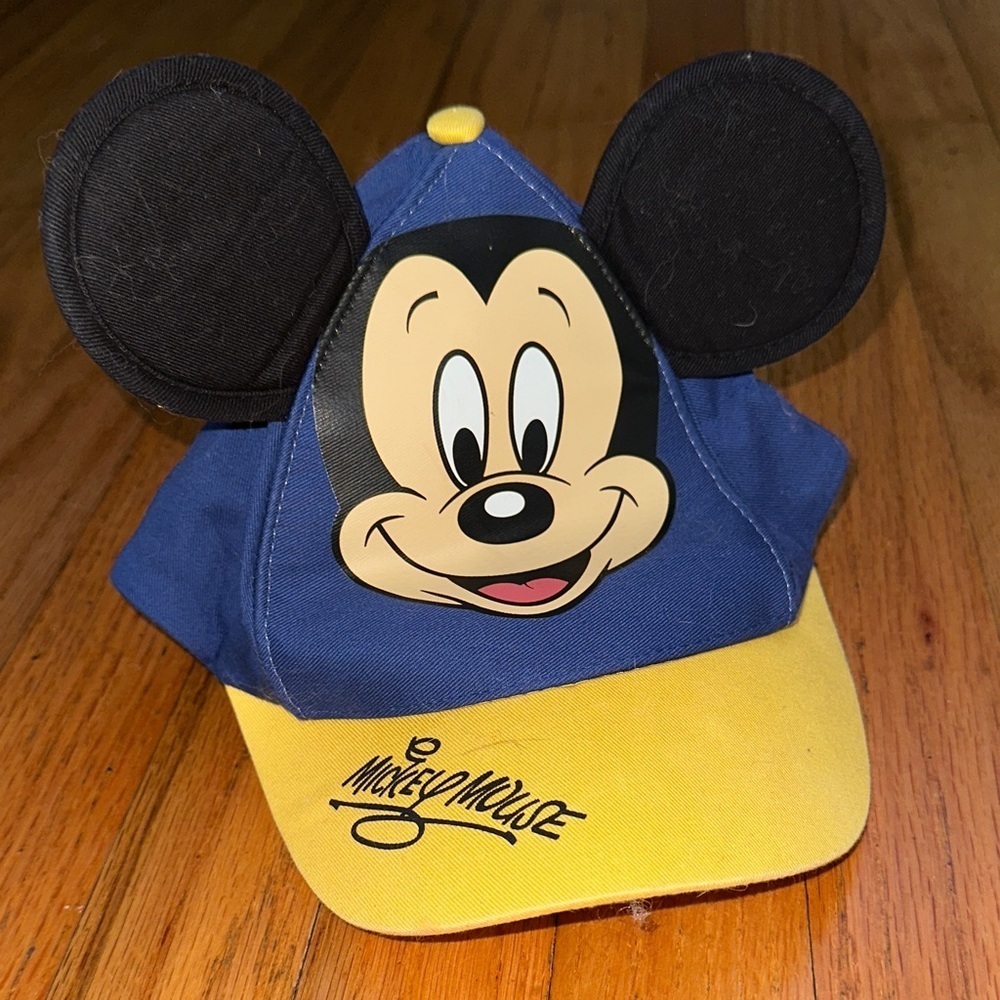 Disney Blue and Yellow Cap with Iconic Ears